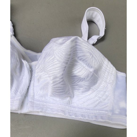 Playtex Bra 18 Hr Posture Boost 40 C Full Figure Front Close White E525 - Picture 5 of 10